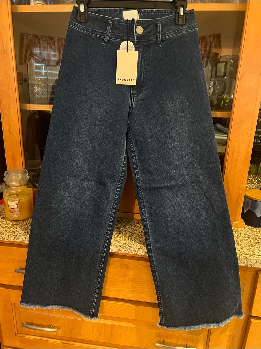 Industry Women’s Dark Blue Wide-Leg Jeans